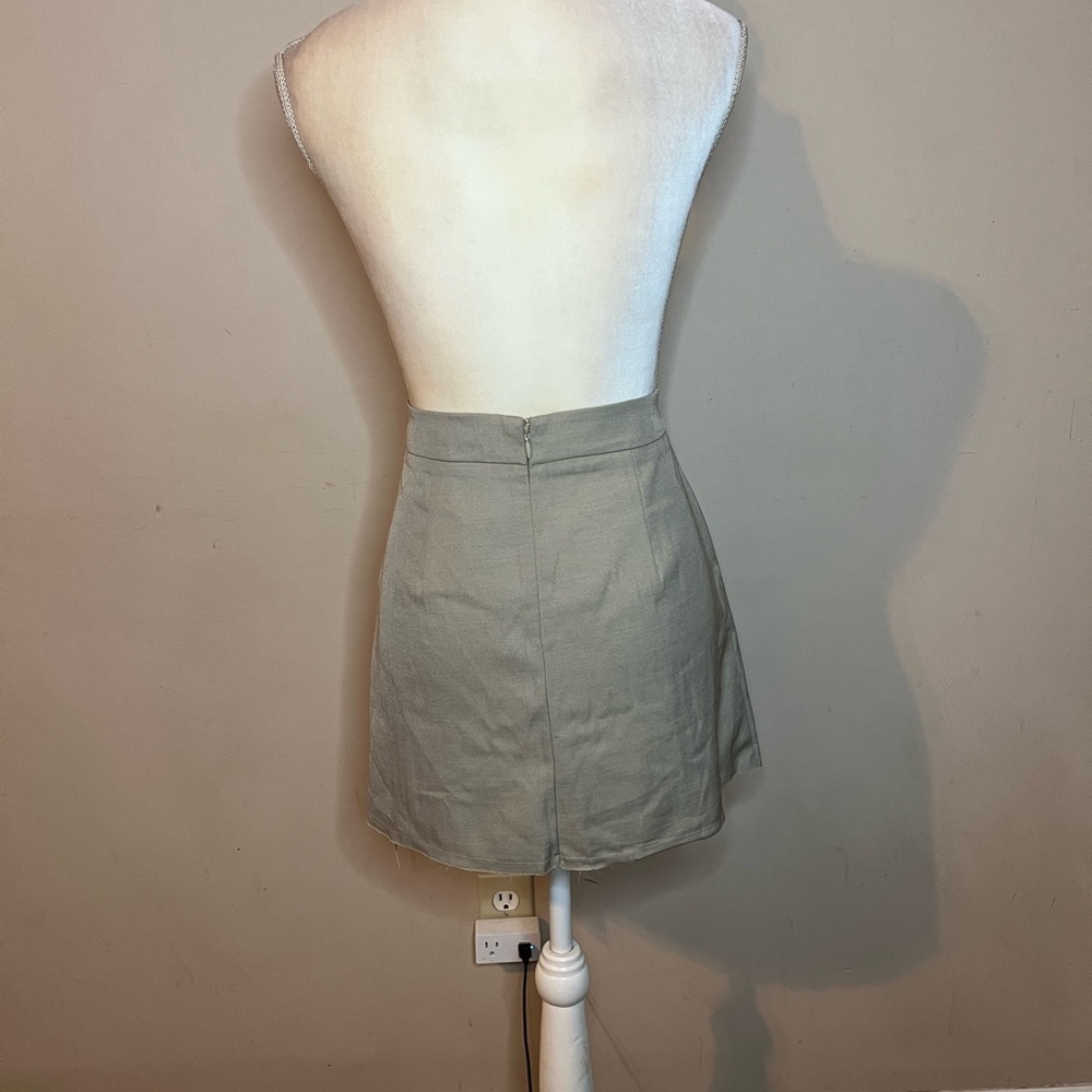 Topshop Beige Pleated Skirt - Picture 5 of 7